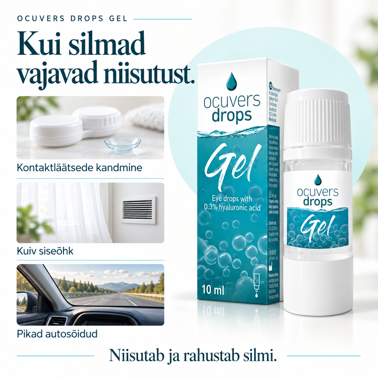 Ocuvers gela pilieni 10 ml